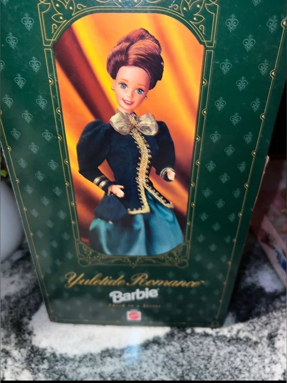 Hallmark Barbie Green & Gold 'Yuletide Romance'‎ Special Edition Doll Vintage